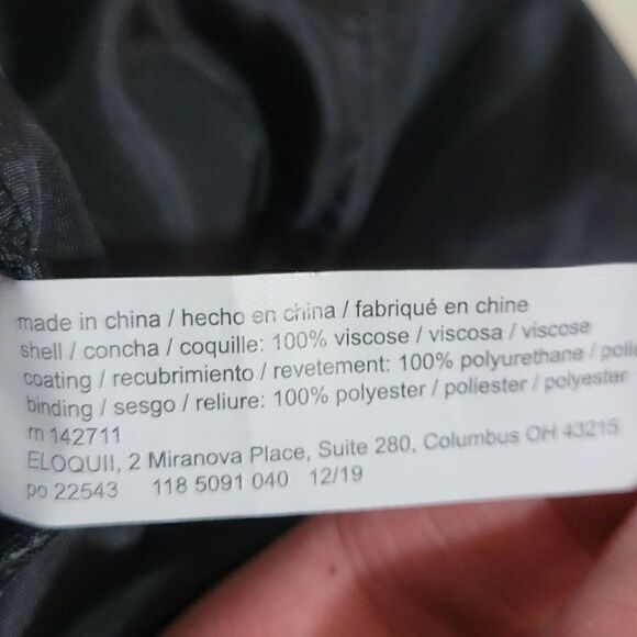 Eloquii Faux Leather Pants Women Sz 24 Cropped High Waisted Camel Tan Flare Leg - Picture 11 of 12